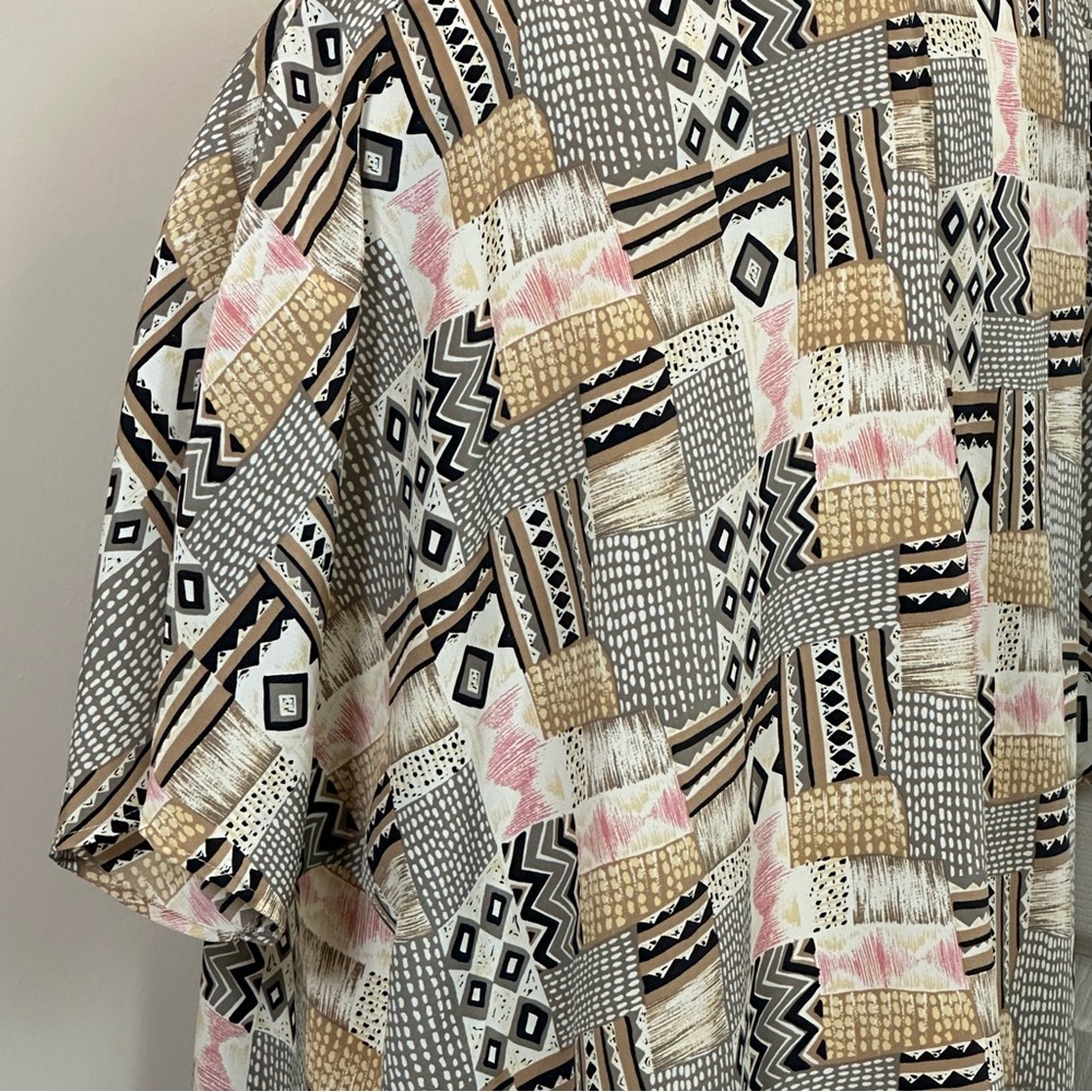 Notations Multicolor Patterned Button Down Size 1… - image 7